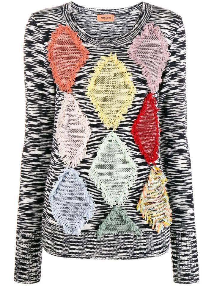 Missoni Diamond Pattern Jumper - Black