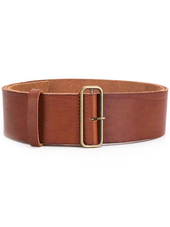 Forte Forte Large Buckle Belt - Brown