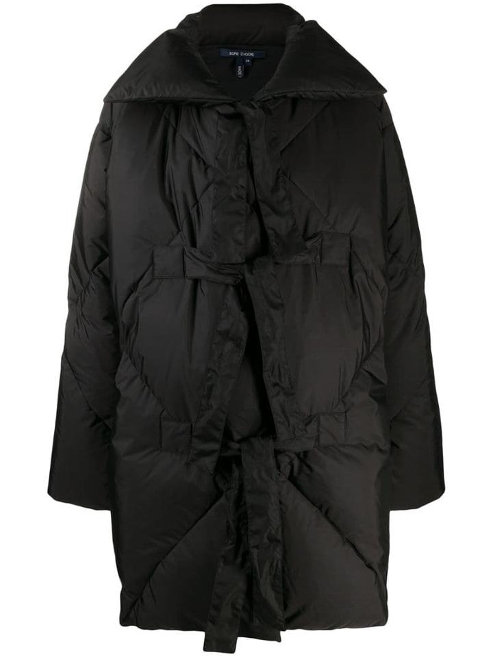 Sofie D'hoore Oversized Padded Coat - Black
