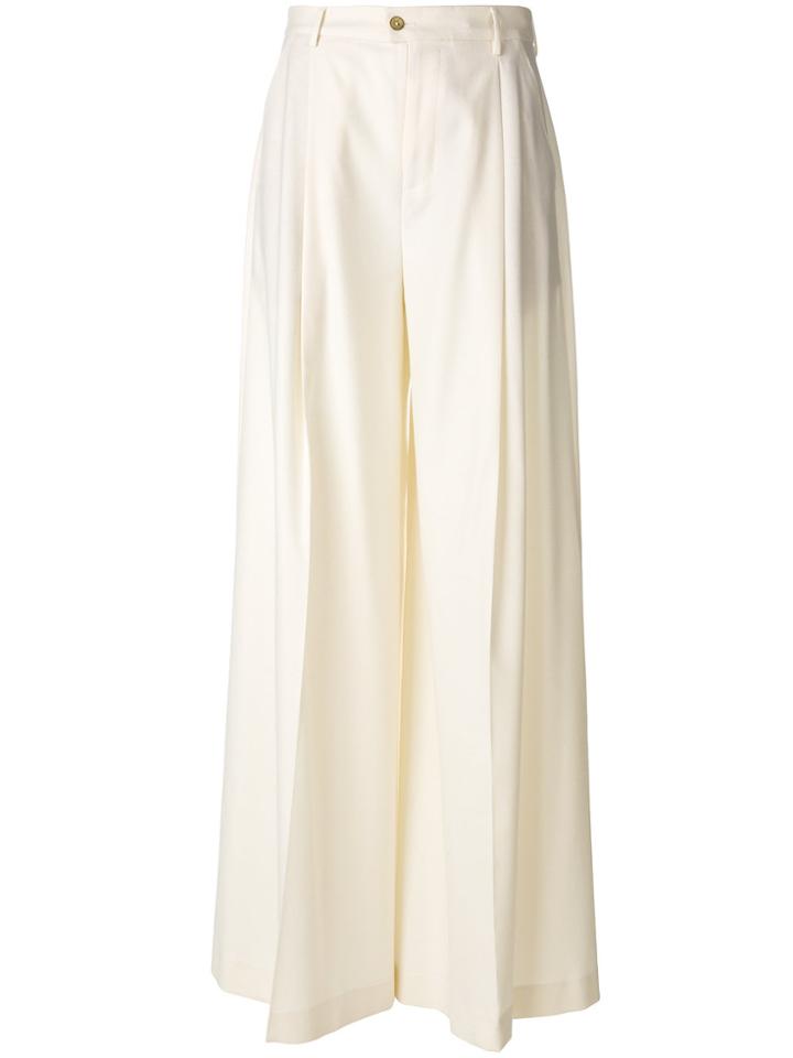 Pt01 Baggy Wide-leg Trousers - Nude & Neutrals