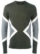 Neil Barrett Geometric Panelled T-shirt - Green