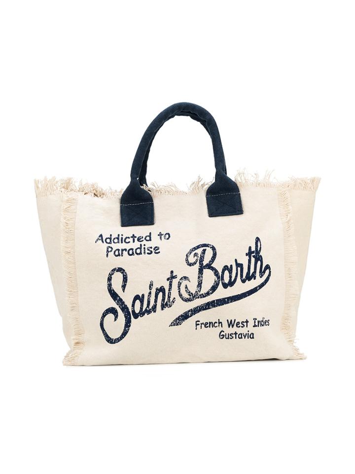 Mc2 Saint Barth Kids Teen Logo Printed Beach Bag - Nude & Neutrals