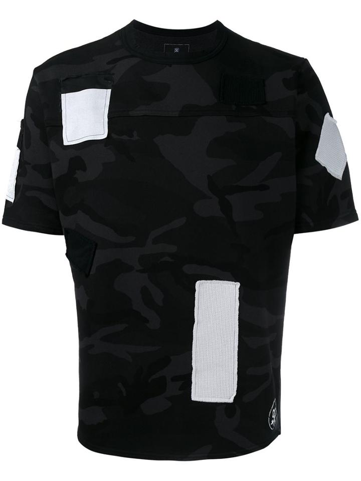 Uniform Experiment Patched Camouflage T-shirt