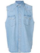 Diesel Sleeveless Denim Shirt - Blue