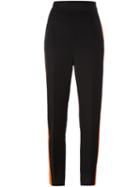 Haider Ackermann Side Stripe Tapered Trousers, Women's, Size: 36, Black, Cotton/wool