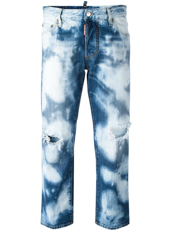 Dsquared2 Tomboy Bleached Jeans, Women's, Size: 44, Blue, Cotton