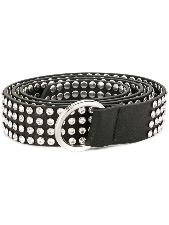 B-low The Belt Wide Studded Belt - Black