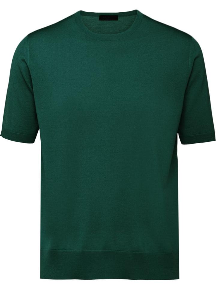 Prada Worsted Wool Crew-neck Sweater - Green