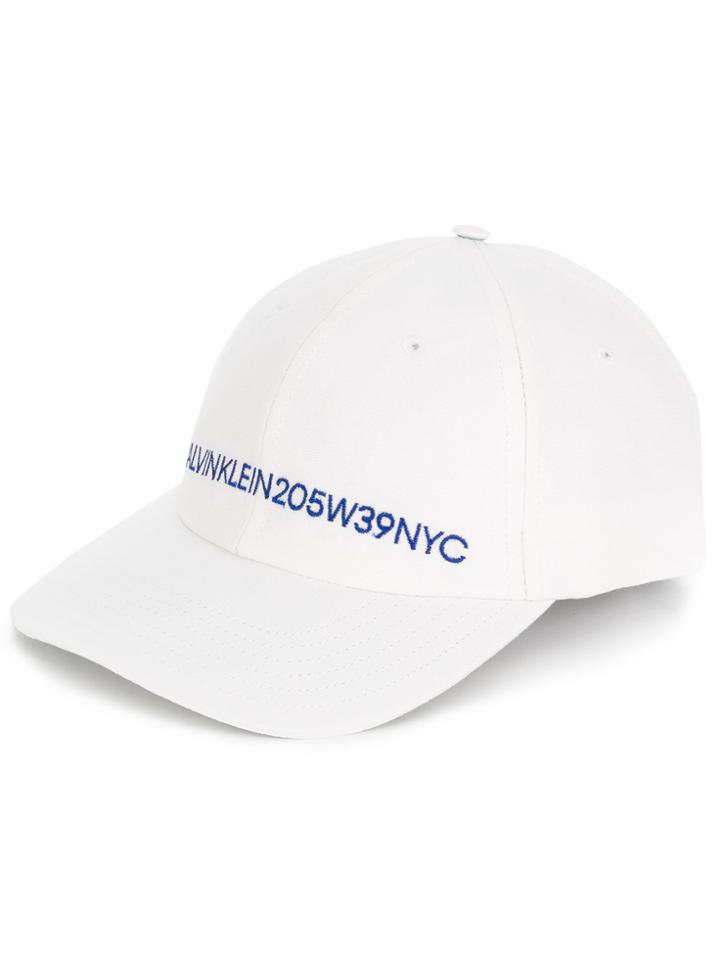 Calvin Klein 205w39nyc Logo Baseball Cap - White