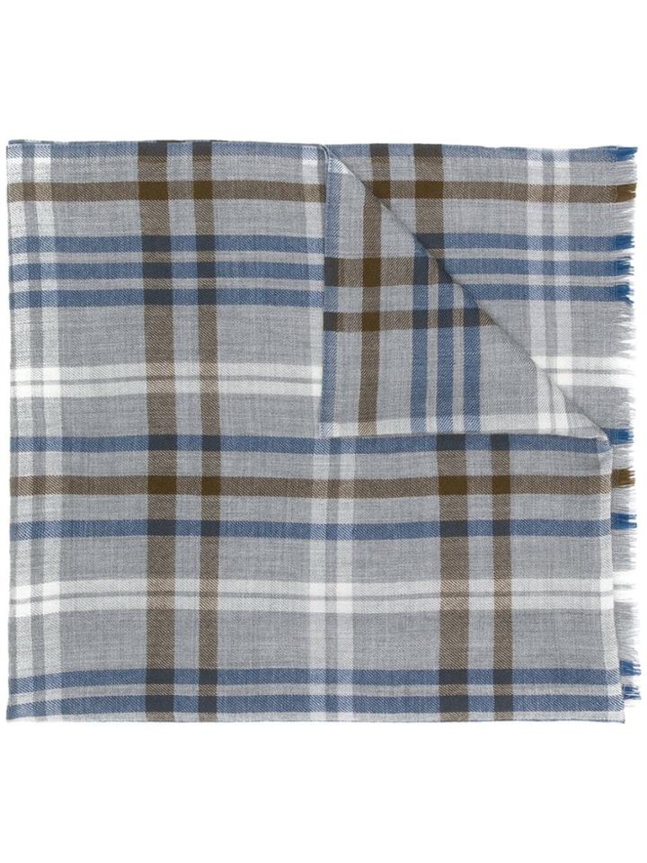 Loro Piana Checked Scarf - Neutrals
