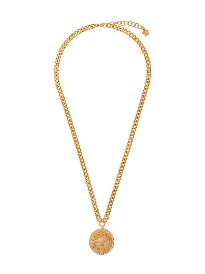 Versace Medusa Pendant Chain Necklace - Gold