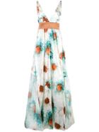 Silvia Tcherassi Maxi Floral Dress - Blue