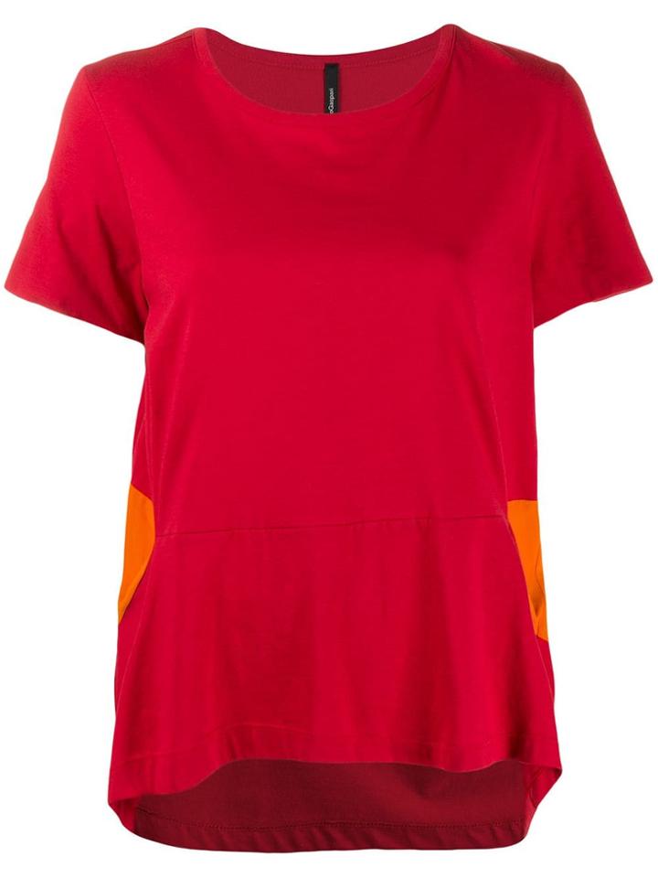 Pierantoniogaspari Contrast Detail T-shirt - Red