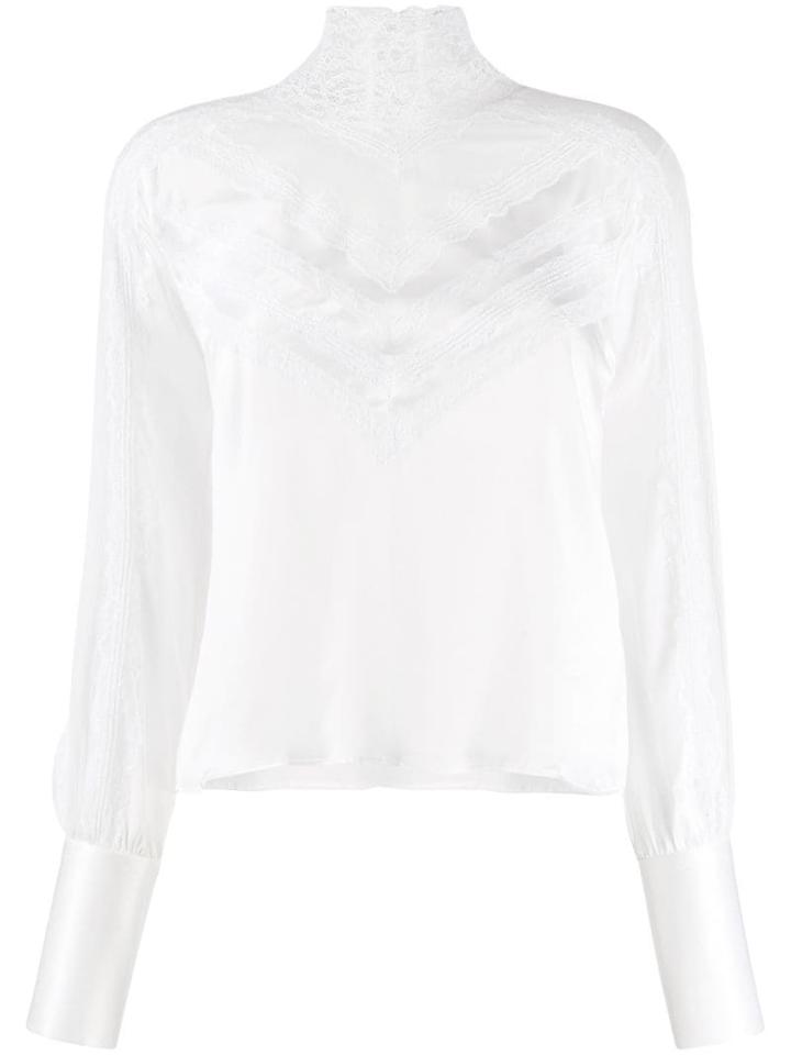 Ermanno Scervino Lace-trim Blouse - White