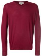 Canali Classic Knitted Sweater - Pink & Purple