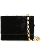 Chanel Vintage Floral Bijou Shoulder Bag - Black
