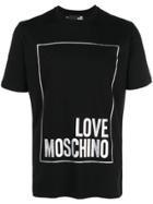Love Moschino Large Logo Patch T-shirt - Black