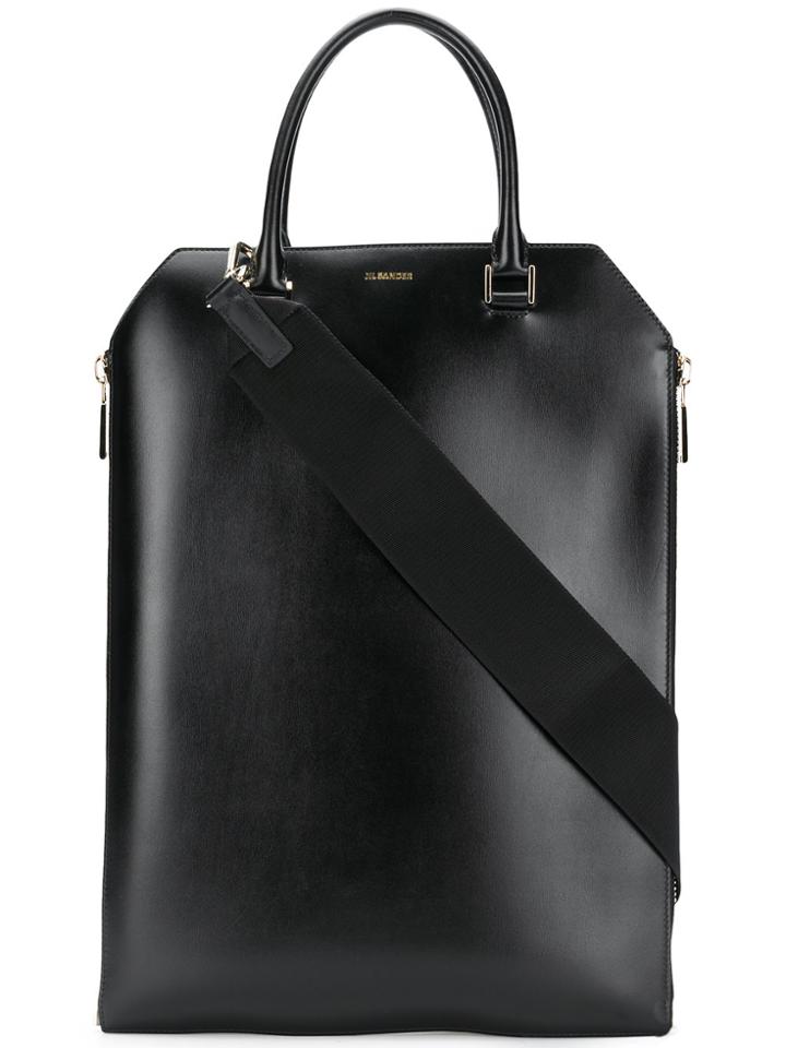 Jil Sander Rectangular Tote Bag - Black