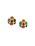 Chanel Vintage Gripoix Cluster Clip-on Earrings