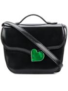 Marni Heart Lock Shoulder Bag - Black