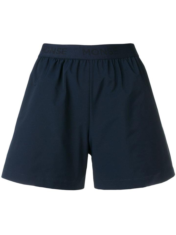Monse Elasticated Short Shorts - Blue