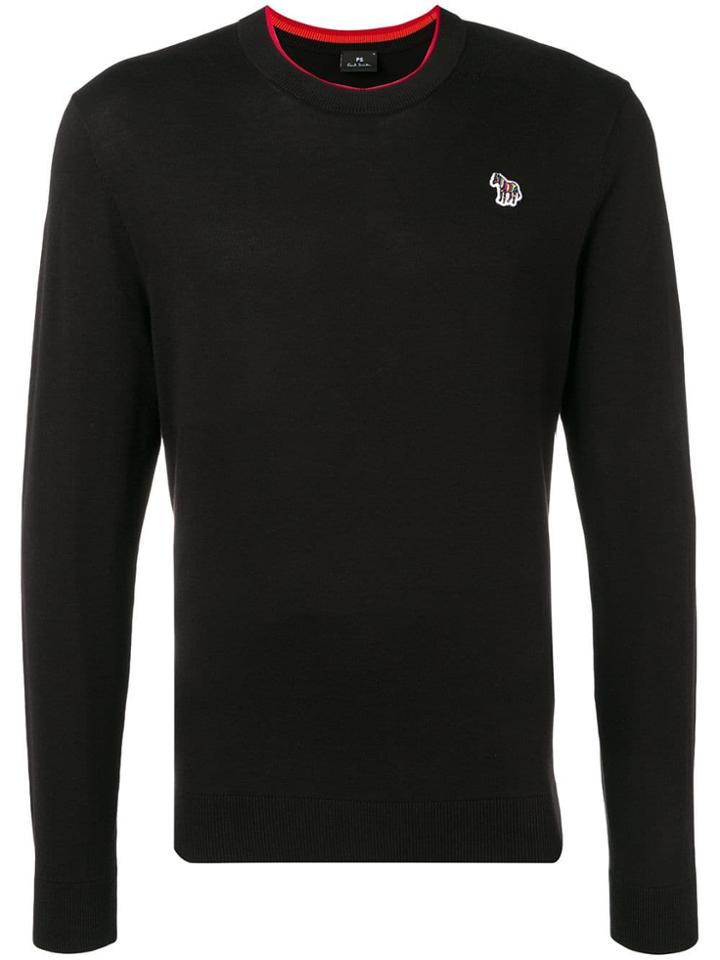 Ps By Paul Smith Zebra Patch Jumper - Black