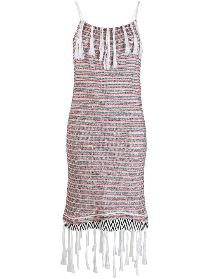 Loewe Tassel Knitted Dress - Red