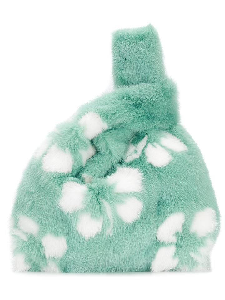 Simonetta Ravizza Furrissima Hibiscus Tote - Green