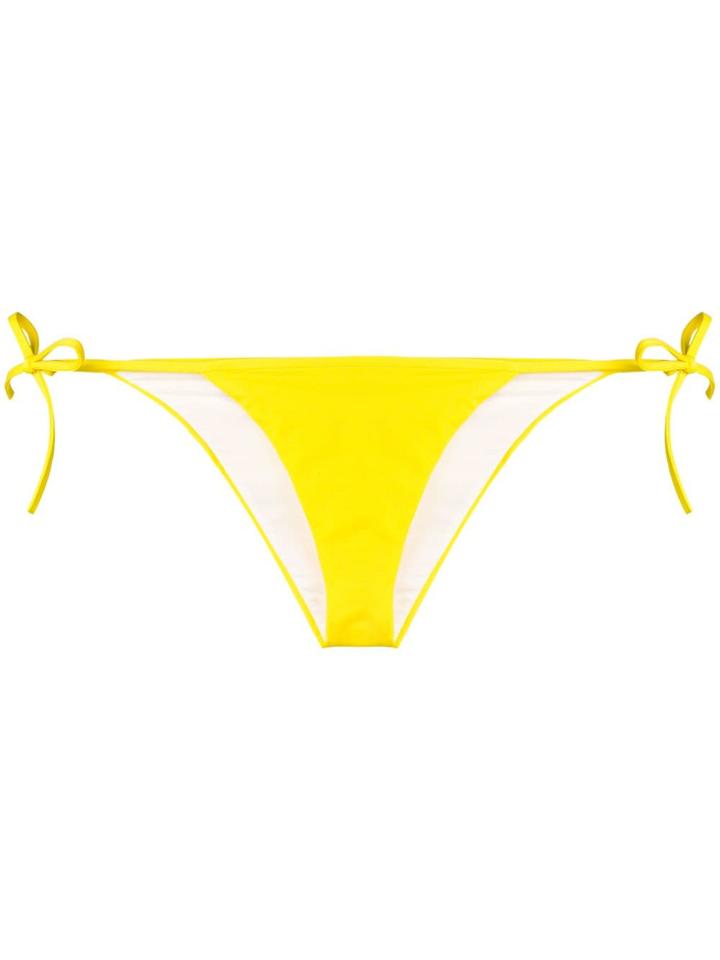 Dsquared2 Low Rise String Bikini Bottoms - Yellow