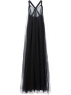 Vera Wang Flared Tulle Gown, Women's, Size: 8, Black, Polyester