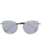 Moncler Eyewear Round Frame Sunglasses - Metallic