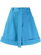 See By Chloé Belted Shorts - Blue