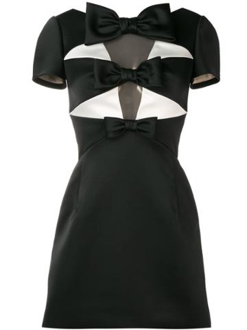 Viktor & Rolf Soir Sculptural Bow Mini Dress - Black