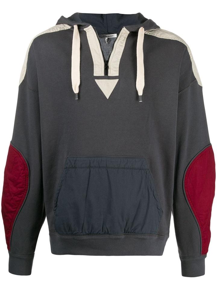 Isabel Marant Nansylh Patch Hoodie - Grey