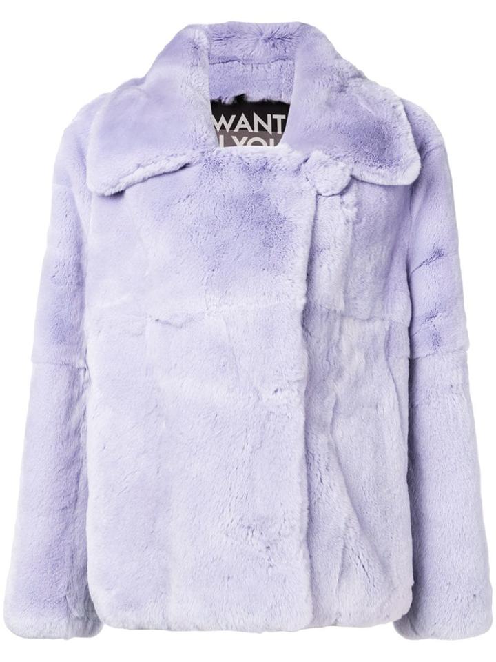 Each X Other Cropped Peacoat - Pink