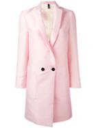 Christian Pellizzari Double Breasted Coat, Women's, Size: 44, Pink/purple, Polyester/viscose