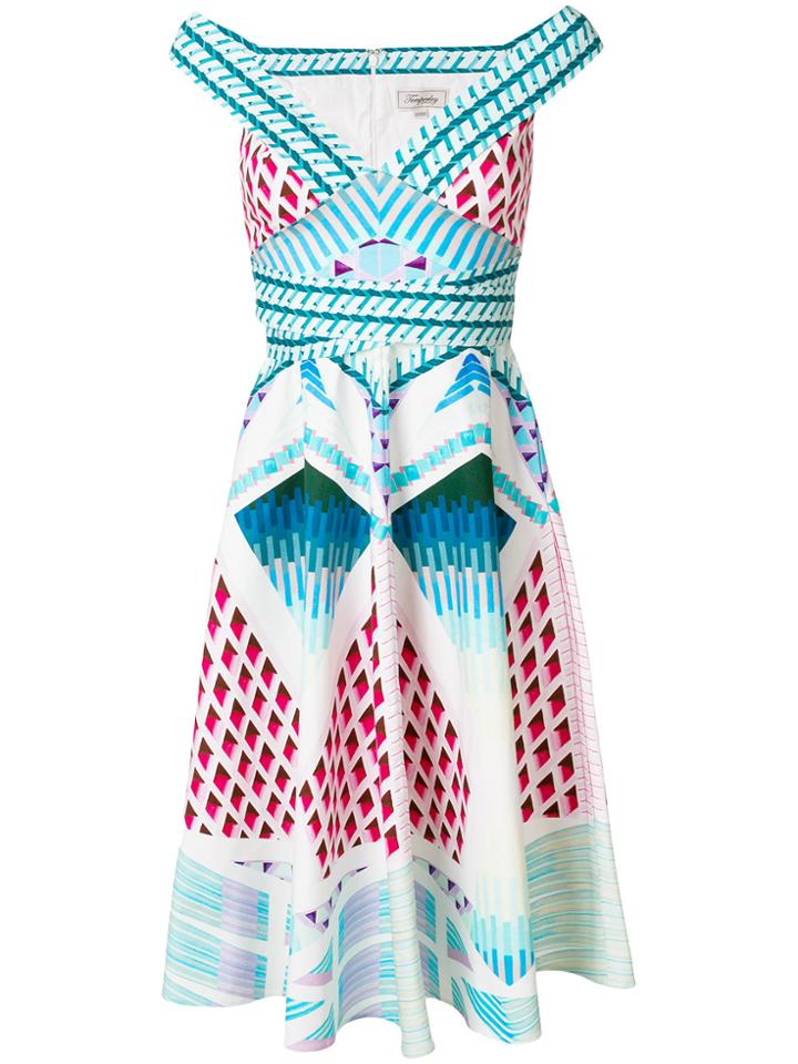 Temperley London Sunrise Midi Dress - Blue