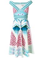 Temperley London Sunrise Midi Dress - Blue