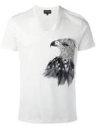 Emporio Armani Eagle Print T-shirt, Men's, Size: Xl, White, Cotton