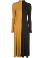 Rosetta Getty Two-tone Jumper Dress - Brown