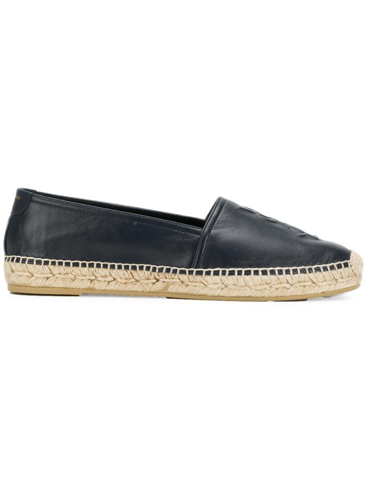 Saint Laurent Monogram Espadrilles - Blue