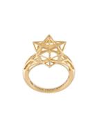 John Brevard 18kt Yellow Gold Mini 'framed' Ring