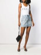 Philipp Plein Studded Mini Skirt - Blue
