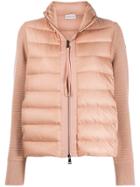 Moncler Knitted Sleeve Padded Jacket - Neutrals
