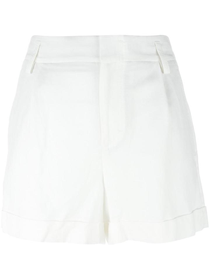 Vince High-waisted Shorts - White