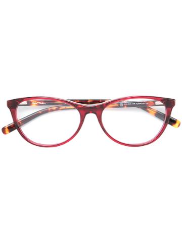 Pierre Cardin Eyewear Rounded Rectangular Glasses - Red