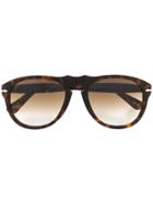 Persol Tortoiseshell Round-frame Sunglasses - Brown