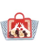 Kartell Paula Cademartori Floral Motif Tote Bag, Women's, Blue, Pvc