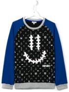 Kenzo Kids 'symbols' Smiley Face Sweatshirt
