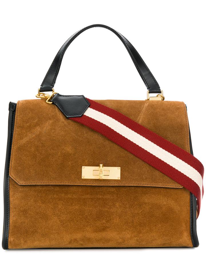 Bally Square Shaped Crossbody Bag - Brown